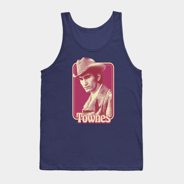 Townes Van Zandt RETRO Tank Top by Pitchin' Woo Design Co.